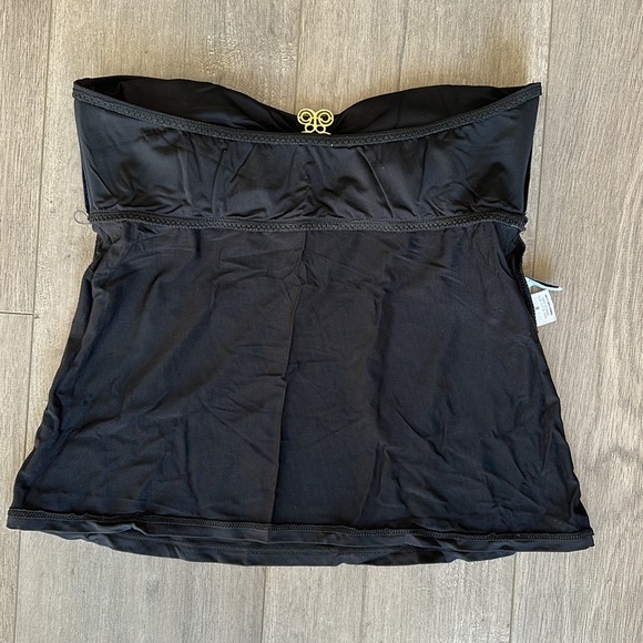 Trina Turk - black strapless tankini - size 8 - Picture 4 of 4